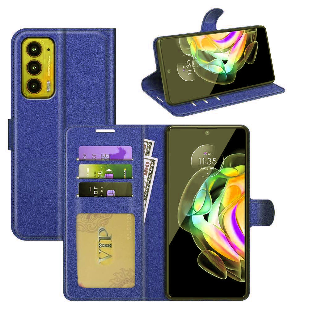 Leather Folio Wallet Case for Motorola Moto Edge (2021) Leather Folio Wallet Case for Motorola Moto Edge (2021)